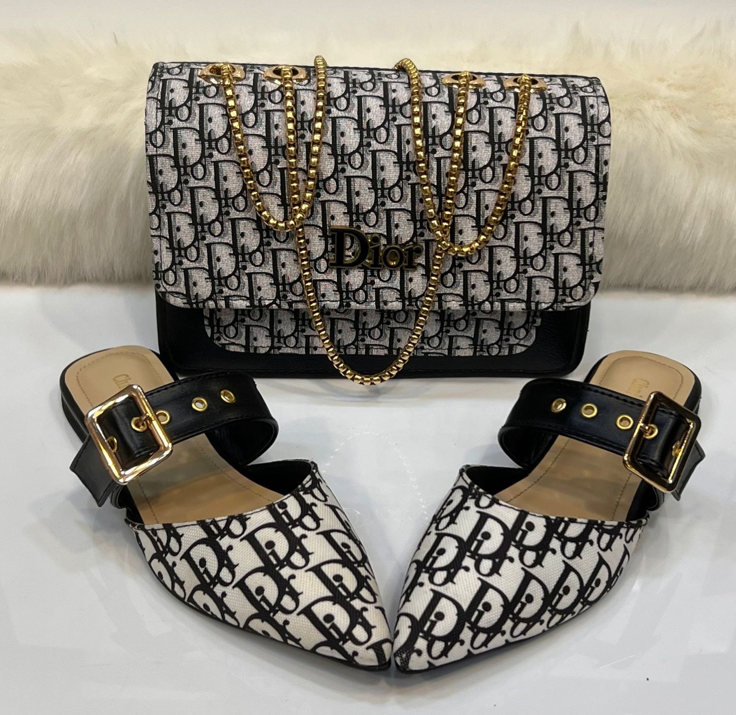 Dior Pumps & Bag Combo Set