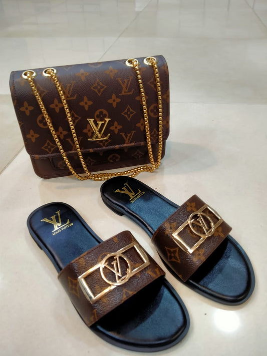 LV Slipper &bag