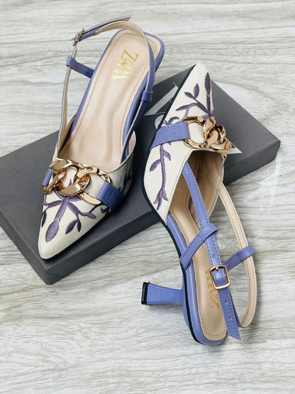 ZAR Embroidered Heels