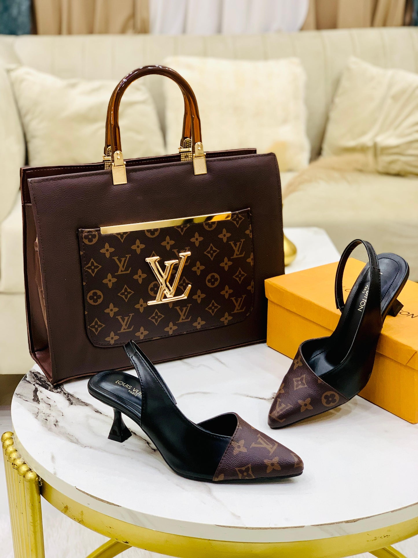 L.VP Bag & Heels Combo