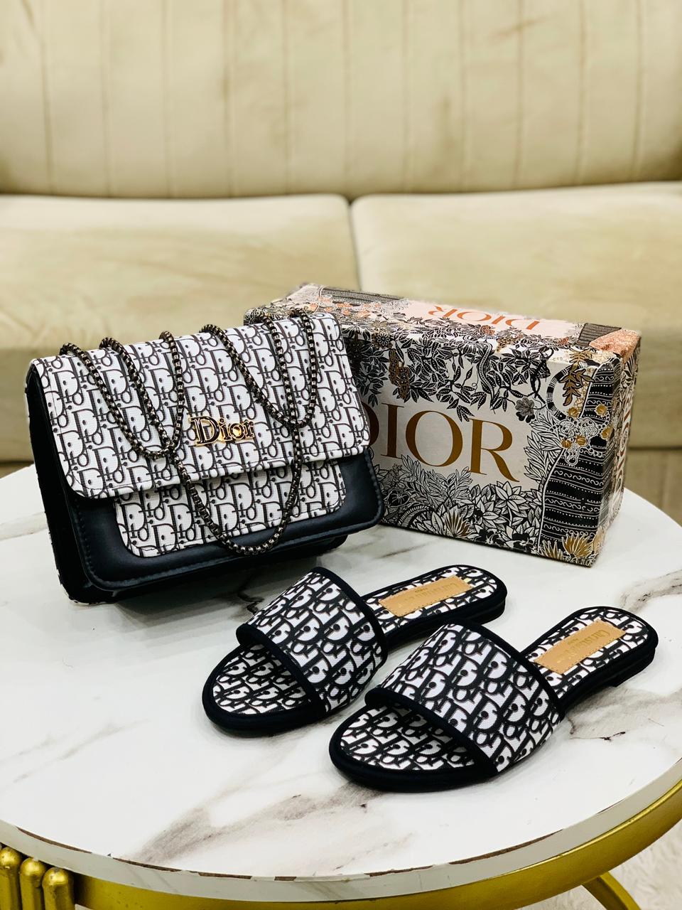Dìòr Slipper + Bag Combo