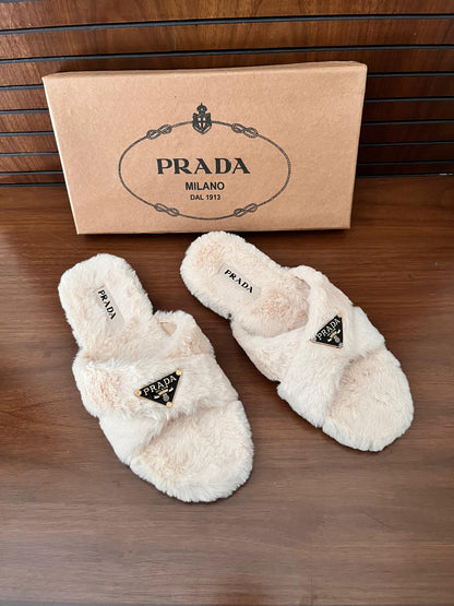 Prádà Fur Slides EL054