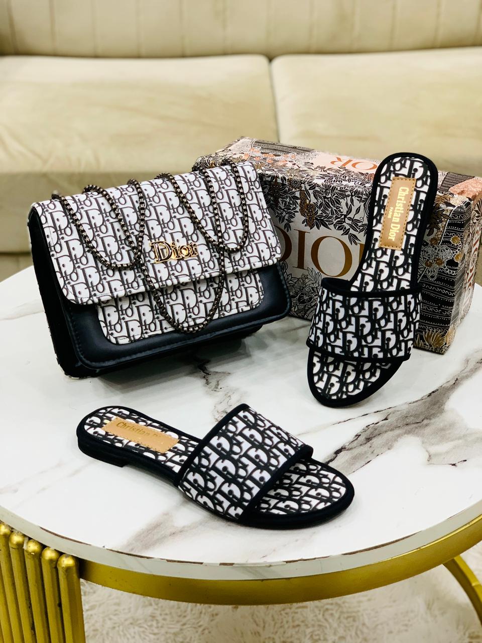 Dìòr Slipper + Bag Combo