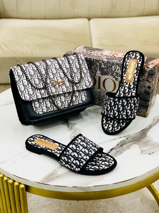 Dìòr Slipper + Bag Combo