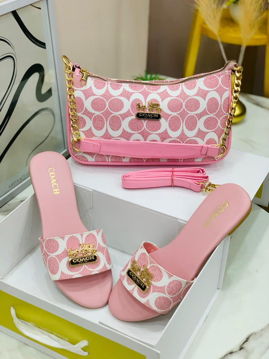 Çoach Bag & Slipper Combo