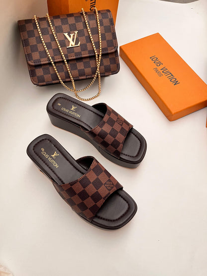 Lòuis Luxe Wedges & Bag Combo