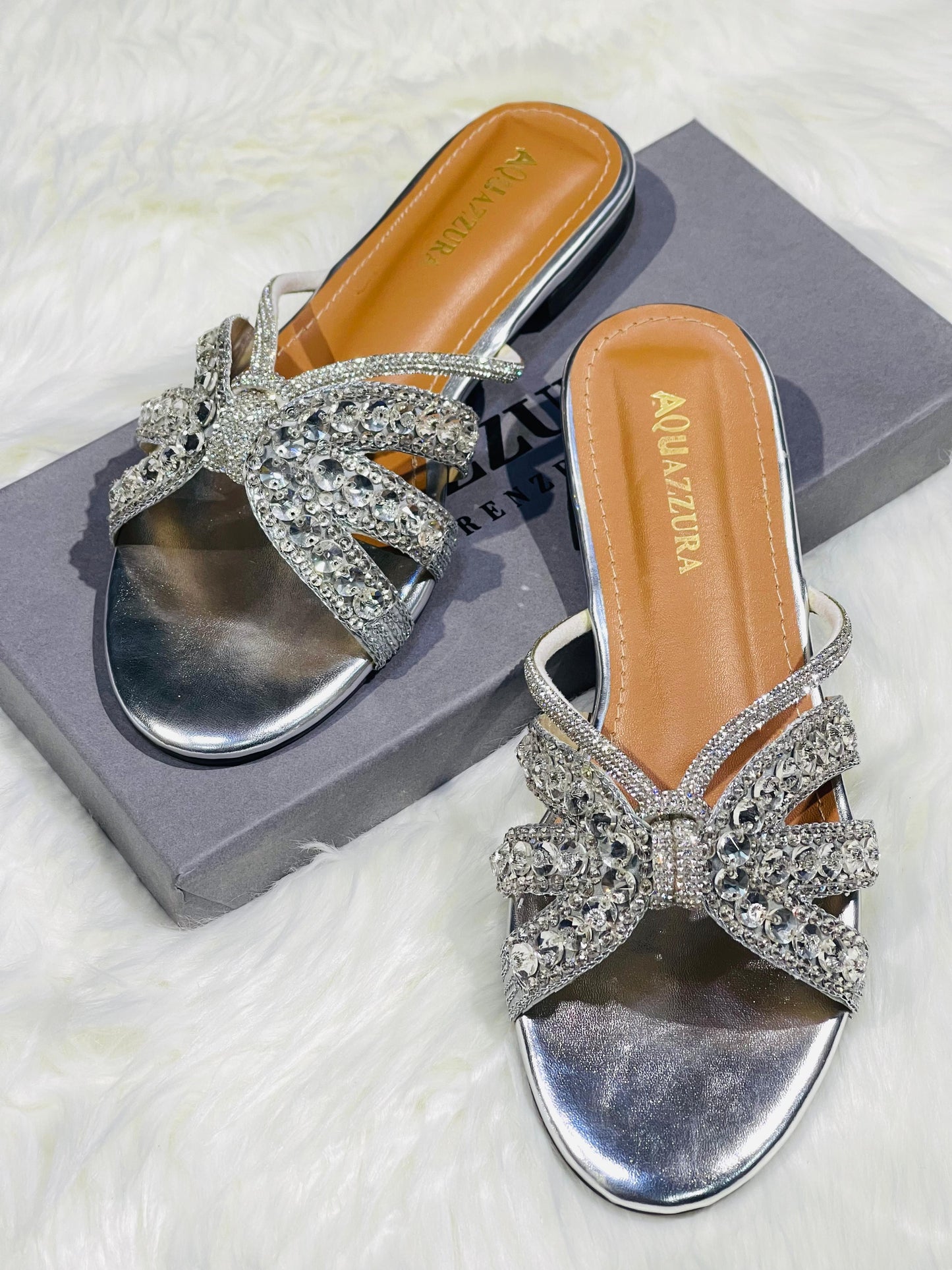 Aquazzura Embroidered Flats EL018